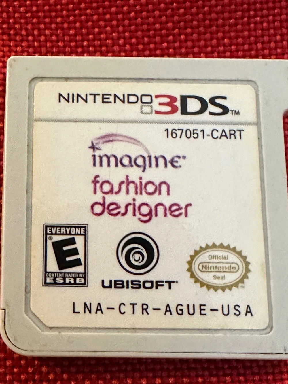 3DS Imagine Fashion Designer Game Cartridge Nintendo y2k